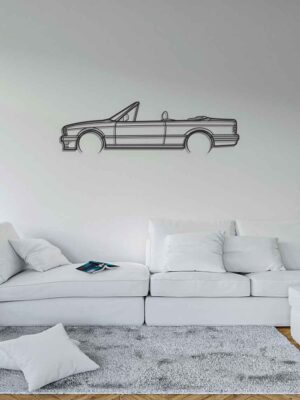 E30 CABRIO Auto Silueta