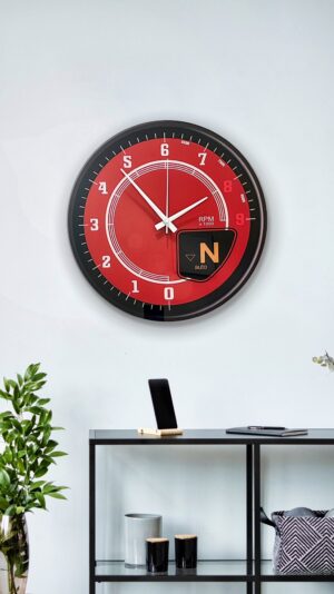 RARI RED - Zidni Sat | 40x40cm