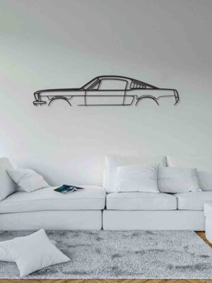 Mustang Fastback 1966 Auto Silueta