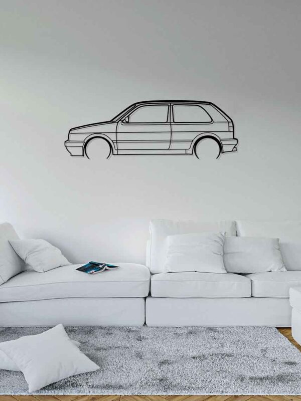 Golf 2 GTI Kupe Auto Silueta